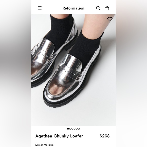 Reformation Agathea Chunky Loafer NWT- - Picture 9 of 10